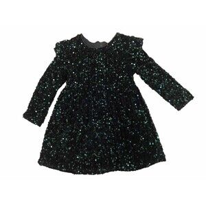4T Girls Green Sparkly Dress